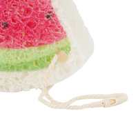 Éponge en cellulose compressée biodégradable et lavable, motif personnalisé, forme alimentaire mignonne, pour la cuisine domestique (vente en gros)