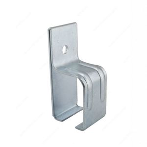 WEKIS Industrial Durable Zinc Plated Steel Box Rail Splice <b>Bracket</b> Wall Mount Joint Connector with 300lbs Capacity for Doors - Product Image 4
