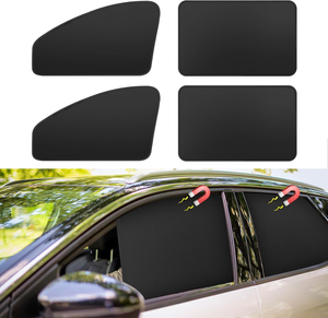 U'LUCK Cortinas Negras para Ventanas Laterales de Coche - 4 Piezas, Parasoles Magnéticos de Privacidad, Bloqueo 100% de Luz, Cubiertas para Ventanas, Sensación de Frescura - Product Image 2