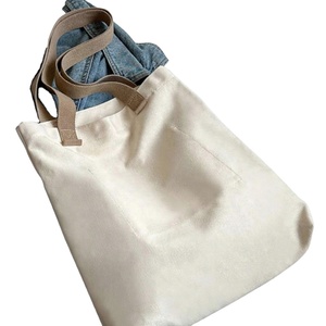 Sac fourre-tout en toile de coton grande capacité pour femme avec logo personnalisé, fermeture éclair et poignée d'épaule pour le shopping et les voyages - Product Image 4