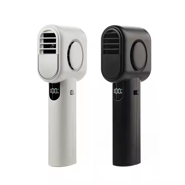 100 Gears Led Display Mini Cooling Fan Brushless Motor Handheld USB Portable Fan Hot Selling Ultra-thin Mini Turbo Jet Fans