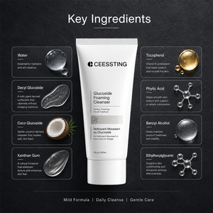 Nettoyant Moussant Exfoliant et Blanchissant au Glucoside, Formule Contrôle du Sébum et Purification des Pores, Soin Corporel Sous Marque Blanche - Product Image 4