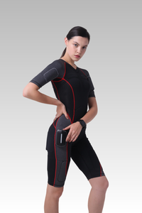 Traje EMS largo inalámbrico con electrodos secos y húmedos de fibra de plata para máquina Emsculpt y dispositivo EMS Visionbody - Product Image 6