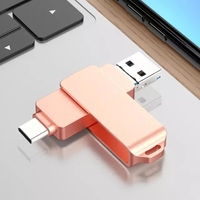 Unidad Flash USB 3.0 Tipo C 3 en 1, USB 2.0, 32 GB, 64 GB, 128 GB, Dispositivo de Unidad Flash USB OTG para PC, iPhone y Dispositivos Tipo C