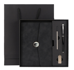 Luxury Executive Gifts Custom <b>Promotional</b> Corporate Holiday Notebook Bookmark Stationery Set Business Gift Sets - Product Image 1