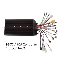 Kit de conversion moteur pour vélo électrique et trottinette 48V 52V 60V 72V 60A 2000W 3000W avec contrôleur à capteur Hall