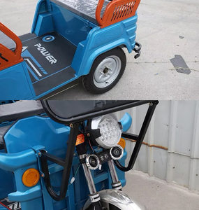 รถสามล้อโดยสารรถแท็กซี่ผู้ใหญ่1000W พร้อมหลังคาสำหรับผู้โดยสาร - Product Image 5