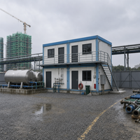 Camp d'hébergement temporaire pour travailleurs de chantier, construction préfabriquée en conteneur à structure en acier galvanisé, assemblage rapide