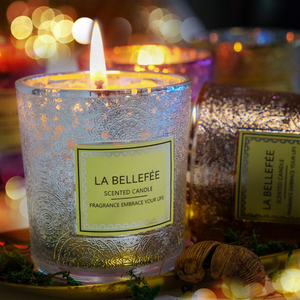 Velas Aromáticas de Lujo en Vaso con Recubrimiento Dorado, Velas de Cera de Soja con Aceites de Fragancia, Aromaterapia, Velas Aromáticas en Frasco de Vidrio - Product Image 6