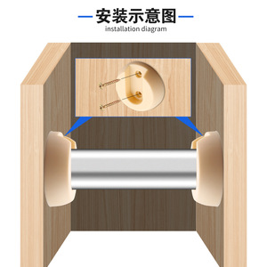Round Plastic Clothes Holder Beige Wall Mount Detachable For <b>Wardrobe</b> Closet - Product Image 3