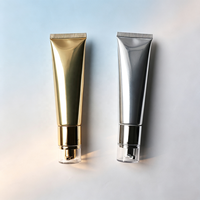 Tube en plastique à pompe sans air pour crème contour des yeux, ensemble de produits de toilette personnalisés, articles de toilette pour hôtel, tube en plastique format voyage mini