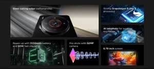 Teléfono Inteligente Original ZTE Nubia Z60s Pro5G, Pantalla OLED de 6.78 Pulgadas y 1.5K, Snapdragon 8 Gen 2 Octa Core, Batería de 5100 mAh, 80 W en Inglés, 100 W - Product Image 5