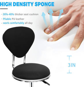 Taburete de salón de belleza para el cabello, silla de Bar con rueda de polea, elevador rotativo, de <span class=keywords><strong>laboratorio</strong></span>, venta al por mayor - Product Image 3