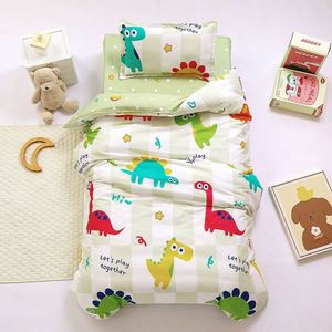 100% Percale Cotton Crib Bedding Set <b>Toddler</b> Dinosaur Duvet Cover Set - Product Image 5