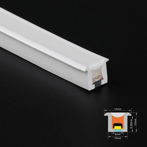 Luz LED de Neón Flexible para Gabinete, Ultrafina, Empotrada, de 12 V y 24 V CC, 6 x 12 mm, <span class=keywords><strong>8</strong></span> x 16 mm, Perfil de Silicona Flexible para Iluminación Debajo del Gabinete - Product Image 2