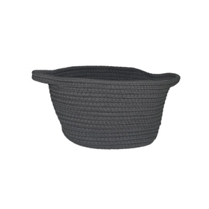 ตะกร้าผ้าคอตตอนพร้อมหูหิ้ว,เชือกสำหรับใส่ของตกแต่งทำด้วยมือ - Product Image 1
