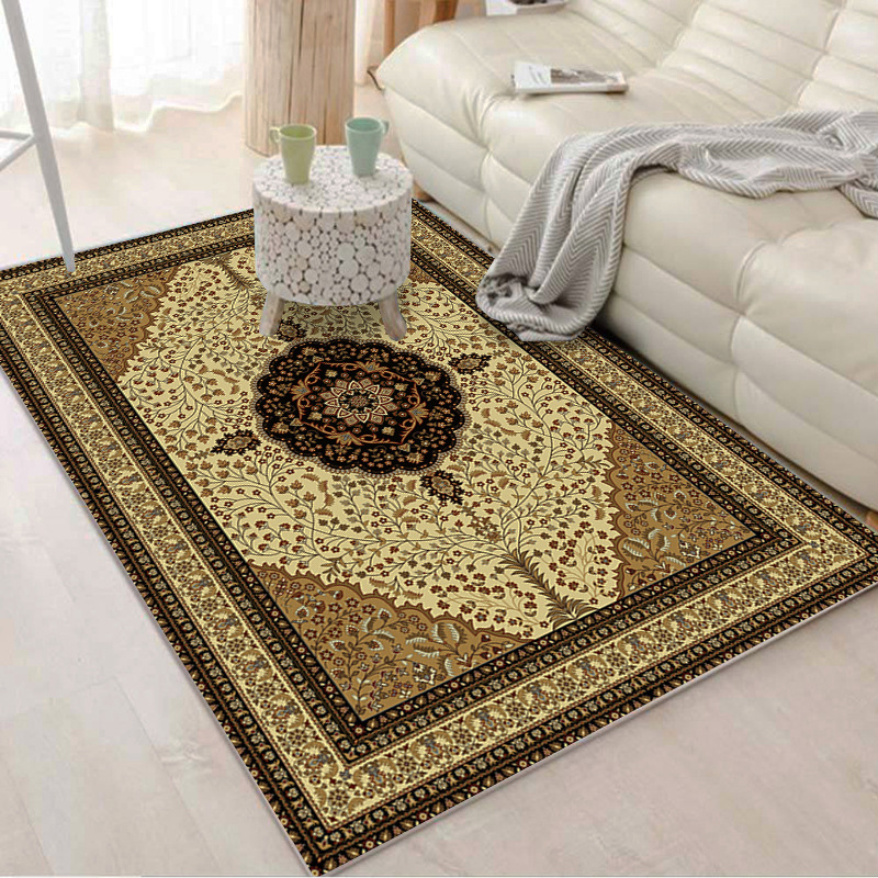Crystal Velvet Turkish Style Carpet Rug for Living Room - Custom