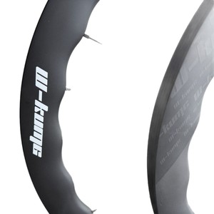 ชุดล้อจักรยานเสือหมอบคาร์บอนไฟเบอร์ขอบล้อเวฟสีดำด้าน ขนาด 45-50 มม. พร้อมดิสก์เบรก ขนาด 700C สำหรับประกอบเอง - Product Image 5