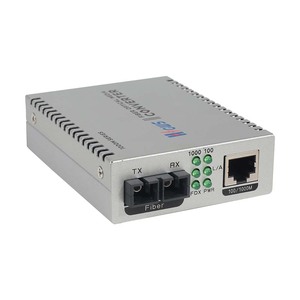 Convertidor de Medios Gigabit Ethernet 1RJ45 + 1SC, Fibra Dual Multimodo 850nm 0.5km - Product Image 1