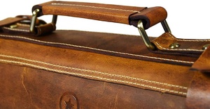OEM personnalisé en <span class=keywords><strong>cuir</strong></span> véritable voyage multifonction <span class=keywords><strong>couteau</strong></span> de chef étui à roulettes - Product Image 3