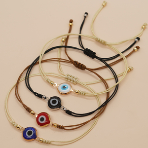 Hot Selling Turkish Evil Eyes Fashion Jewelry Women <strong>Charm</strong> Handmade Adjustable Rope Friendship Summer <strong>Beaded</strong> <strong>Bracelet</strong> Wholesale - Product Image 3