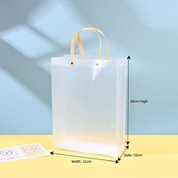 Sac cadeau transparent en PP pour festivals, sac promotionnel publicitaire, sac cadeau compagnon, sac mat, sac pour articles de toilette et cosmétiques