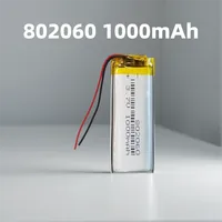 Batterie polymère au lithium 802060 3,7 V 1000 mAh pour mini haut-parleur, tablette pour enfants, projecteur portable avec protection PCB 802530 802535