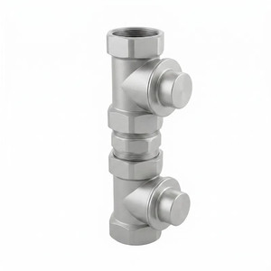 Válvula Antirretorno Roscada de Acero Inoxidable 304 HS11X-16P, Anticontaminación, Aislamiento, Doble Control de Verificación, Medidor de Agua Frontal - Product Image 1
