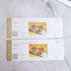 Inviti di Nozze Personalizzati con <span class=keywords><strong>Foto</strong></span> Stampata e Lamina Dorata a Caldo, Stile Passaporto con Busta Copri-Biglietto d'Imbarco - Product Image 5