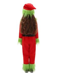 ชุดแฟนซีวันหยุดคริสต์มาสสำหรับเด็ก MS Green Hairy Monster Cos - Product Image 3