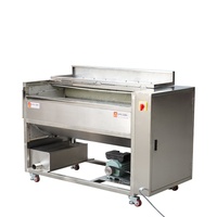Grote schaal schilmachine voor ui, taro, lotuswortel, cassave, wortel, met borstelwasfunctie, 304 roestvrij staal, voor het schillen van groenten en aardappelen