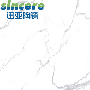 80X80cm Kim Cương Tráng Men Đánh Bóng Gạch Milky White Marble Tầng Thiết Kế Bề Mặt - Product Image 1