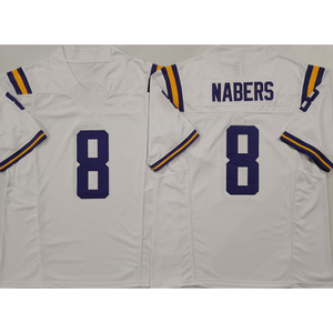 2025 Louisiana bordado Universidad Jersey 9 Joe Burrow 2 Kyren Lacy 5 Jayden Daniels cosido hombres corto transpirable limitado - Product Image 5