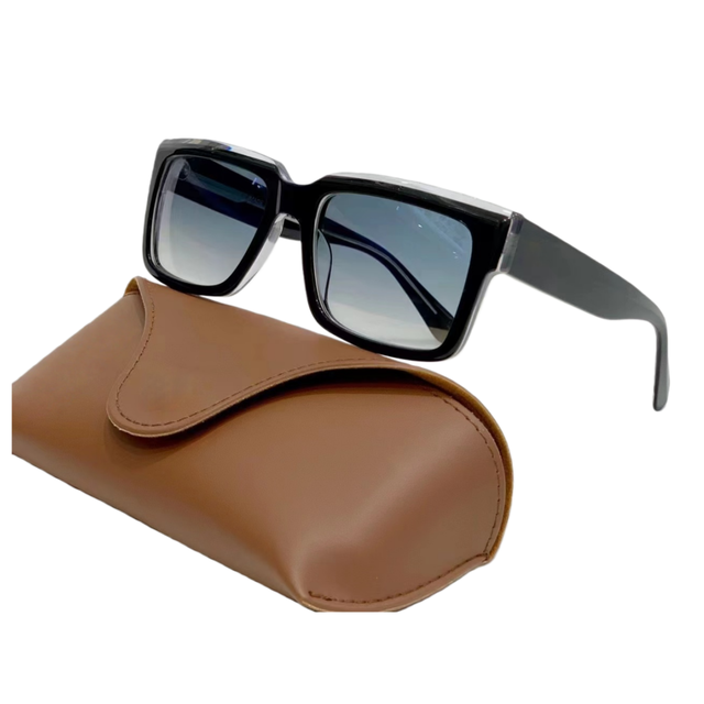 Brand Sunglass Manufacturers High Quality Men Women Classic Retro UV400 Protection Acetate Luxury Rectangle Designer Sunglasses