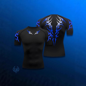 T-shirt Modellante Atletica da Uomo a Maniche Corte, Traspirante e ad Asciugatura Rapida, Contenitiva e Modellante per il Ventre, Ideale per l'Allenamento Transfrontaliero - Product Image 4