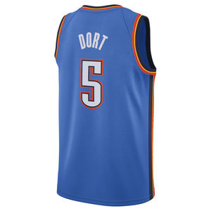 Herren Oklahoma City # 5 Luguentz Dort Basketball Trikot Bestickte Shirts Genähte Uniform City Edition Erwachsene Sommer Schnelltrocknend - Product Image 2