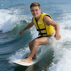 Nouvelle Veste de Sauvetage Jaune 2026 pour Hommes, Grande Taille, Haute Flottabilité, pour Surf, Bateau et Natation, Réfléchissante, en EPE, <span class=keywords><strong>à</strong></span> Prix Abordable - Product Image 4