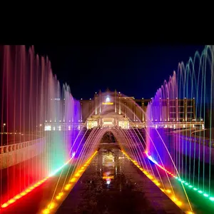 2020 Custom Factory Supply Water Jet Nozzle LED Colorful Laminar Jumping Fountain