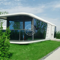 Hôtel Maisons Capsule Spatiale Vaisseau Spatial Préfabriqué Conteneur Moderne Capsule Spatiale Maison Capsule Spatiale Maison 2 Chambres