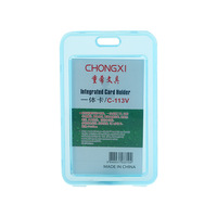 Porte-badge et étui transparent en PVC pour carte d'identité professionnelle pour hommes – Housse de protection pour trajets Campus/Transport en commun