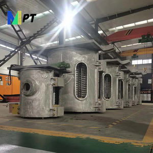 Horno basculante de acero de 100Kg 1T, máquina de fundición, horno de fusión de Metal Industrial de inducción Digital, Rxs 45Kw directo - Product Image 6