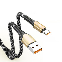 Cable USB-C a Tipo-C de Nailon Trenzado de 240W con Carga Rápida QC4.0 10A 1.5m para Computadora, Cámara y Auriculares