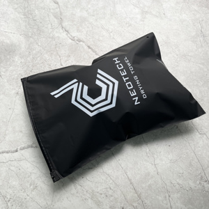 Custom Logo Matte Black Plastic Zipper Bag, Frosted Ziplock Packaging Pouch For Towel & <b>Shoes</b> & Clothing - Product Image 2