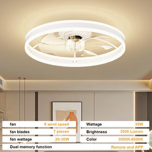 Ventilador de Techo Inteligente para Dormitorio con Luz, Color Ajustable y Temporizador Automático, Silencioso (<30dB), 7 Aspas de Ahorro de Energía, Control por Aplicación/Control Remoto - Product Image 6