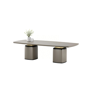 <span class=keywords><strong>Table</strong></span> à manger minimaliste artistique, <span class=keywords><strong>table</strong></span> de luxe contemporaine en bois massif, écologique, grande <span class=keywords><strong>table</strong></span> pour la décoration intérieure de villas design - Product Image 1
