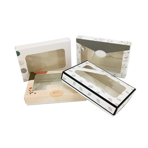 Custom Luxury <strong>Cardboard</strong> <strong>Gift</strong> <strong>Box</strong> with Clear Window for Bakery Cake Packaging Food Industry Use - Product Image 1