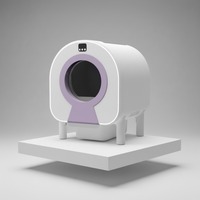 Litière pour chat électrique autonettoyante à nettoyage automatique, modèle rond, mains libres, vente en gros usine