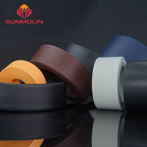 कारखाने की कीमत एंटी-एजिंग pvc लेडेबल वेबबिंग बेल्ट टीपू चमड़े की बनावट 3 मिमी मोटी 19 मिमी चौड़ा काला जलरोधी - Product Image 3