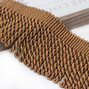 2025 approvisionnement direct d'usine or et argent métallisé <span class=keywords><strong>2</strong></span> "9cm gland à franges pour la décoration et les vêtements - Product Image 5