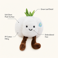 Knoflook Pluche Speelgoed Zacht Knuffeldier Pop Schattig Realistisch Kinderspeelgoed Cadeau voor de Kinderkamer Huisdecoratie PP Katoenen Vulling